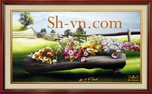 乡村风景画手工刺绣＝可愛的故鄉　97＝SHVN 2097 - 80cm x 120cm (2)